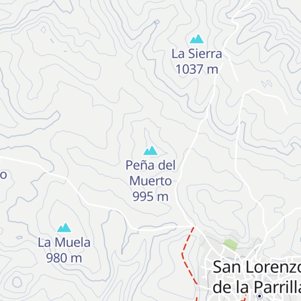 Map of Peña del Muerto