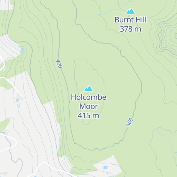 Map of Holcombe Moor