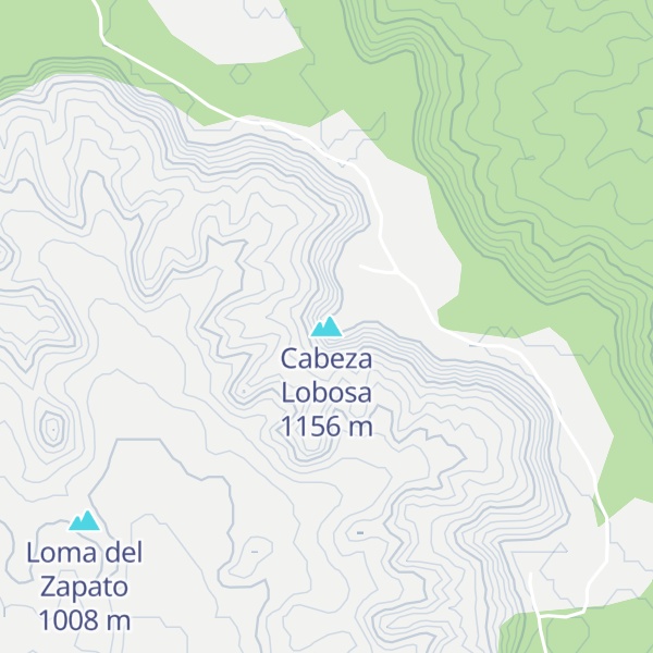 Map of Cabeza Lobosa
