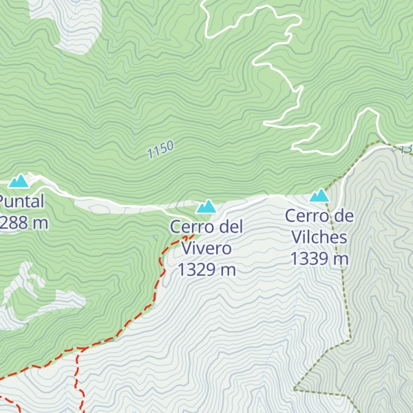 Map of Cerro del Vivero