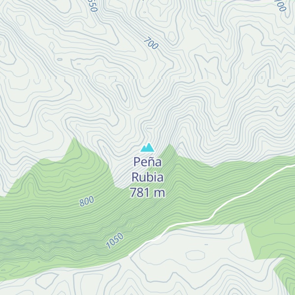 Map of Peña Rubia