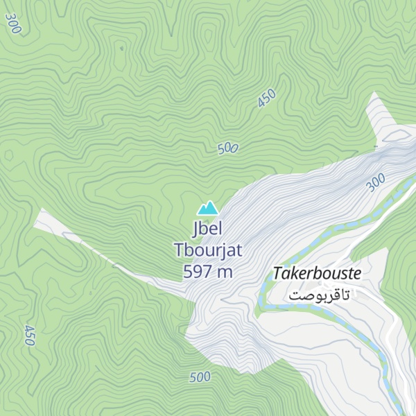 Map of Jbel Tbourjat