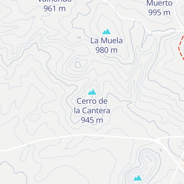 Map of Cerro de la Cantera