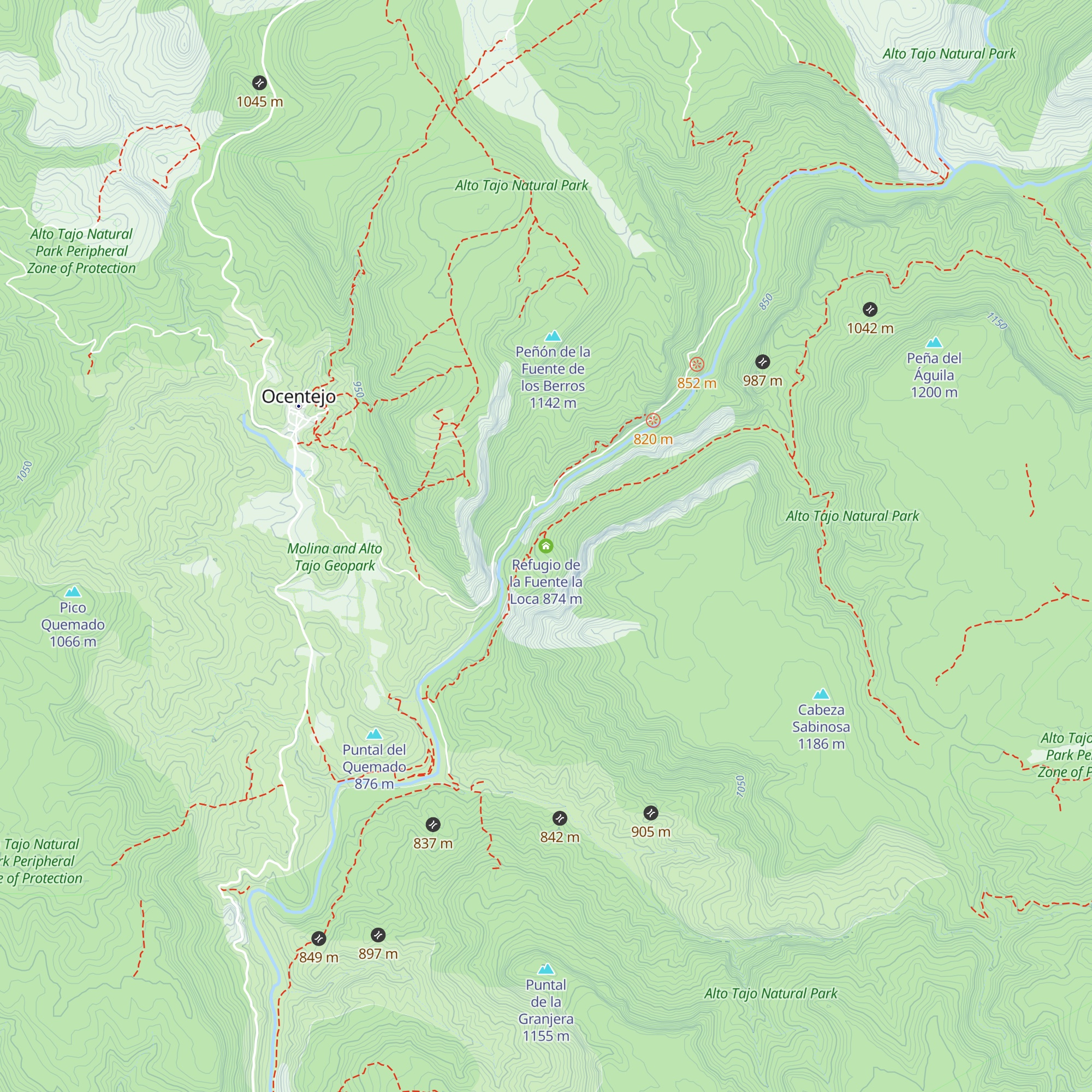 Refugio de la Fuente la Loca map