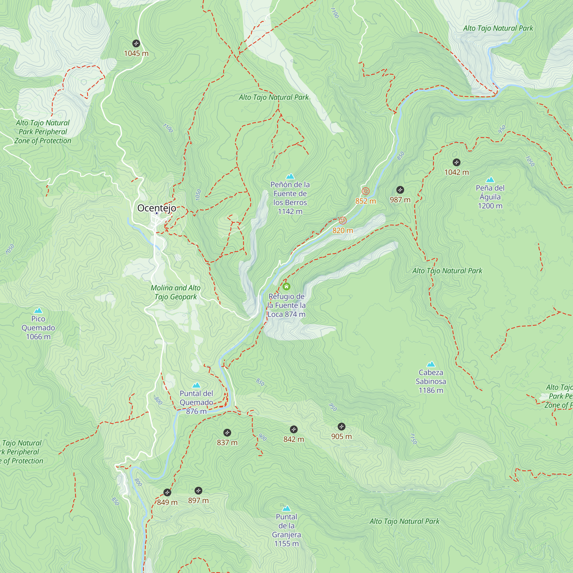 Refugio de la Fuente la Loca map