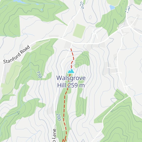 Map of Walsgrove Hill