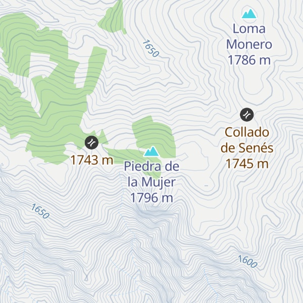 Map of Piedra de la Mujer
