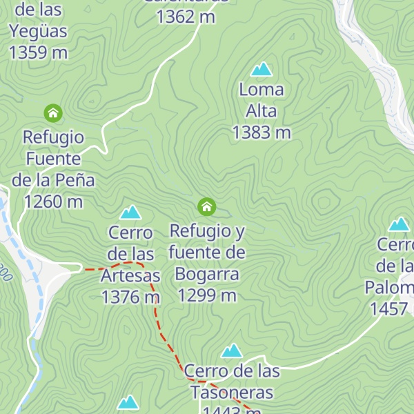 Map of Refugio y fuente de Bogarra