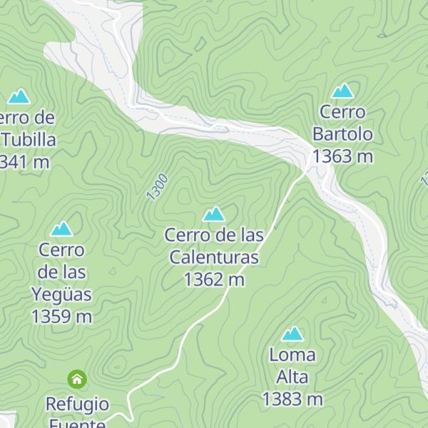 Map of Cerro de las Calenturas