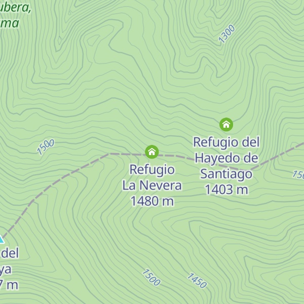 Map of Refugio La Nevera