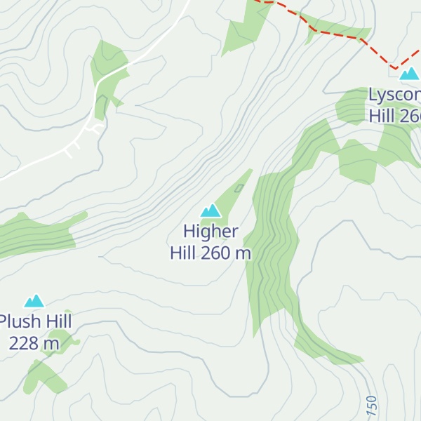 Map of Higher Hill