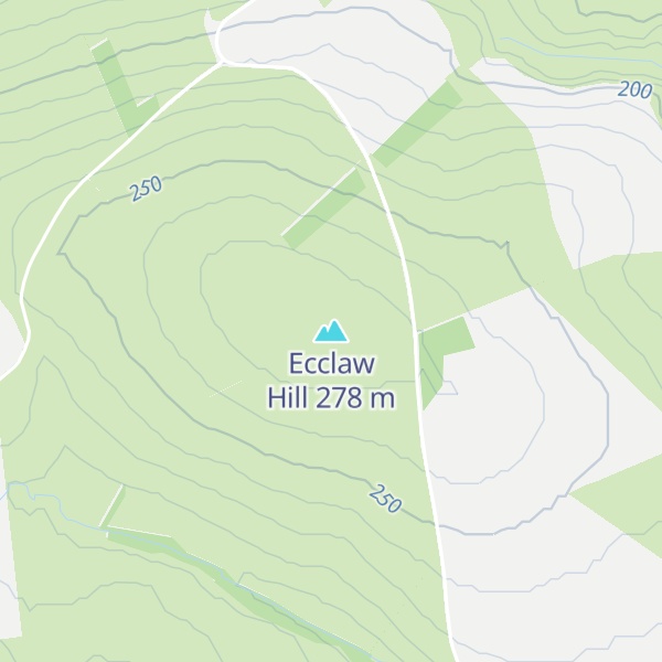Map of Ecclaw Hill