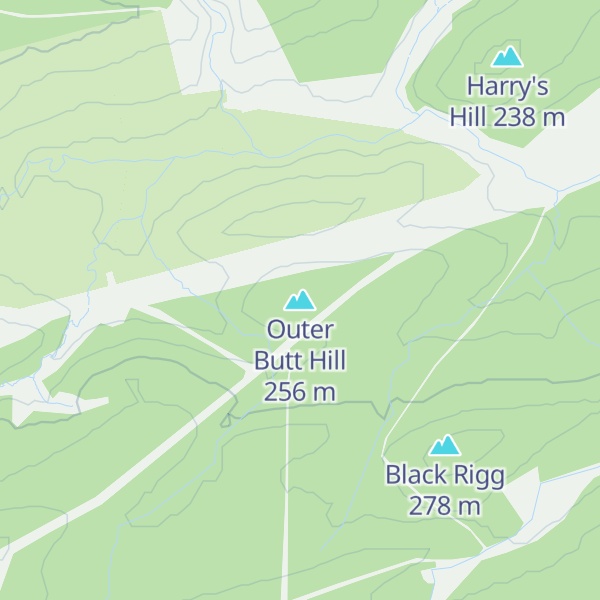 Map of Outer Butt Hill