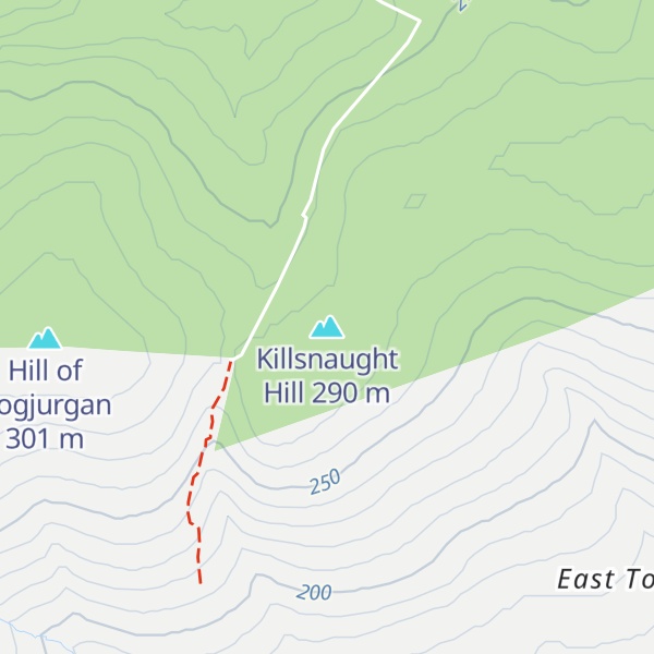 Map of Killsnaught Hill