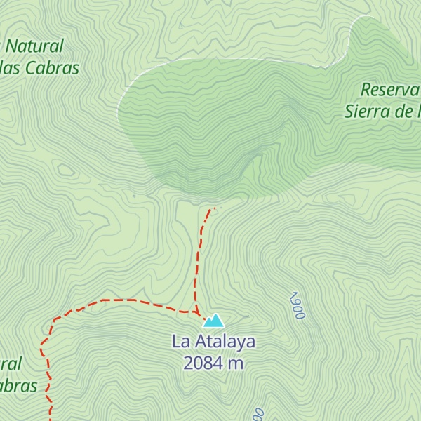 Map of Pico de Las Cabras