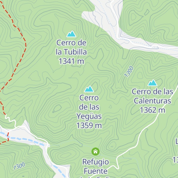 Map of Cerro de las Yegüas