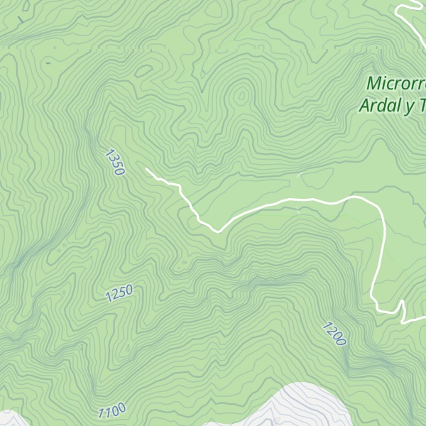 Map of Las Allanadas