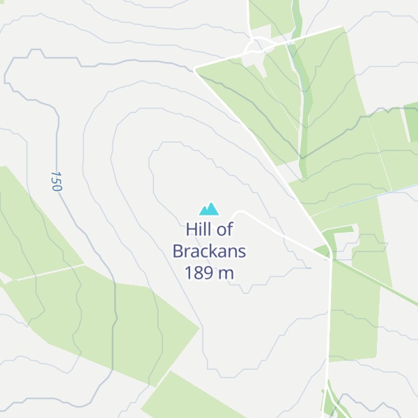 Map of Hill of Brackans