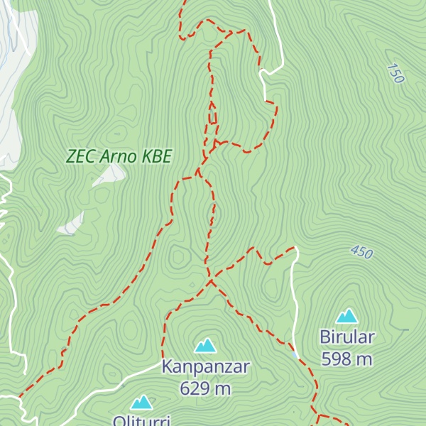 Map of Banderako puntea