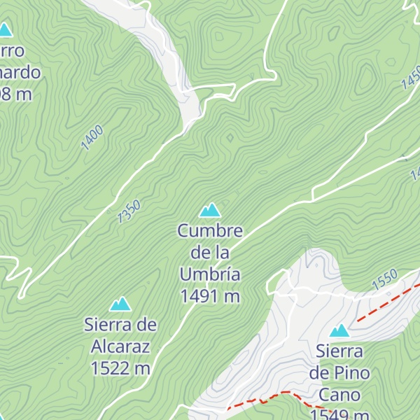 Map of Cumbre de la Umbría