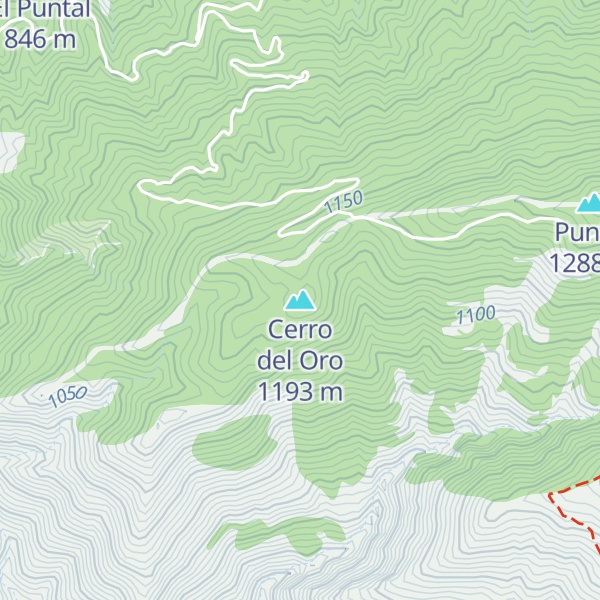 Map of Cerro del Oro