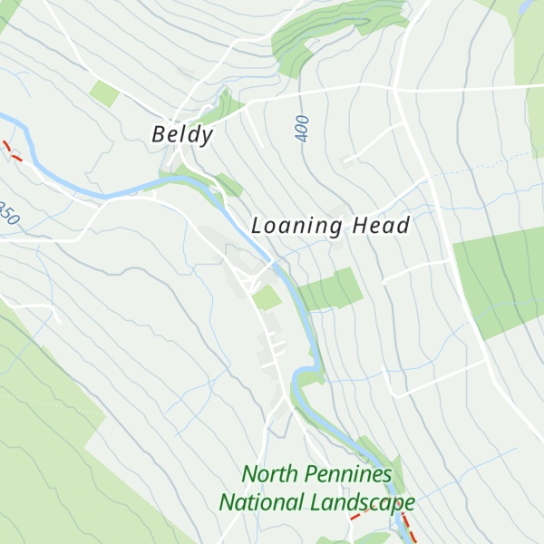 Map of Garrigill Village Hall Bunkroom