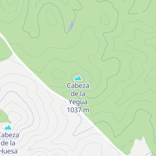 Map of Cabeza de la Yegua