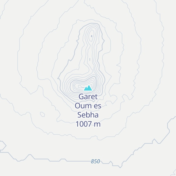 Map of Garet Oum es Sebha
