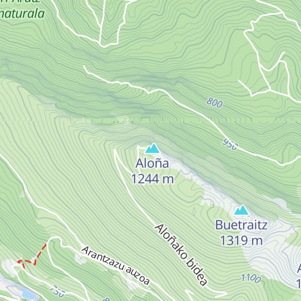 Map of Aloñako aterpea