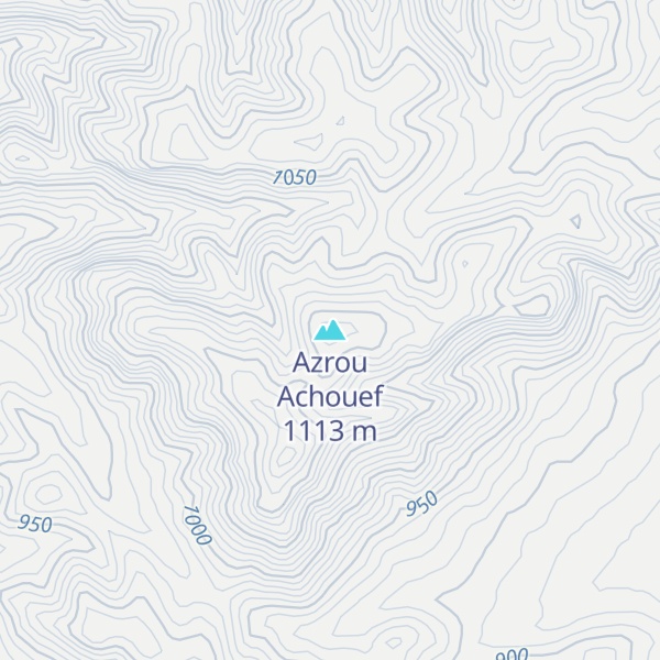 Map of Azrou Achouef