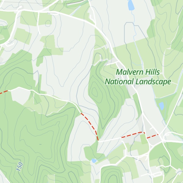 Map of Eastnor Hill