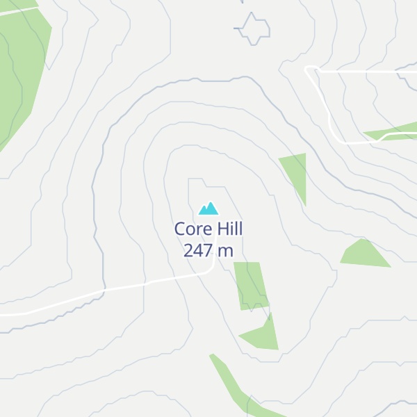 Map of Core Hill