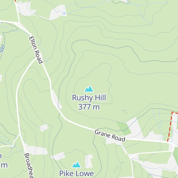Map of Rushy Hill