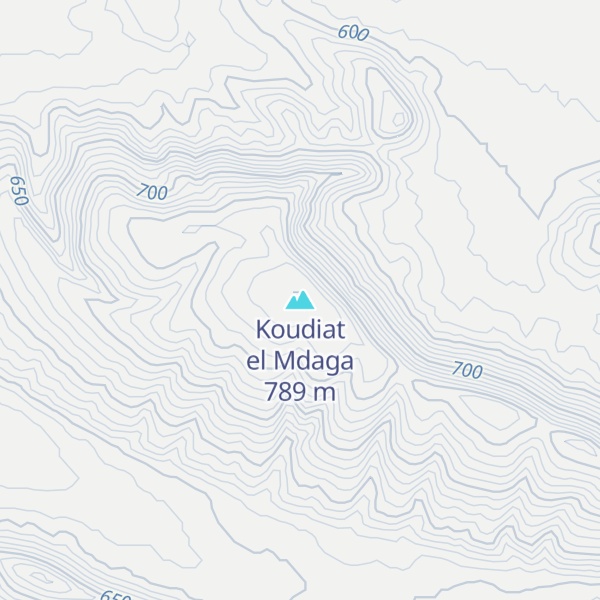 Map of Koudiat el Mdaga