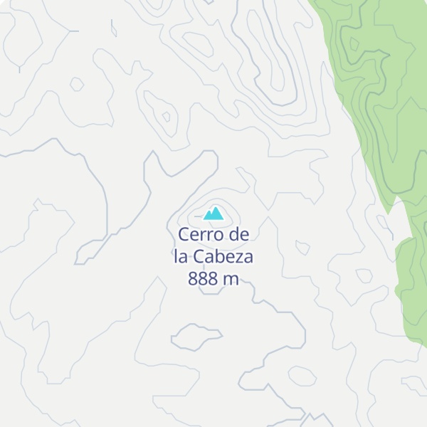 Map of Cerro de la Cabeza