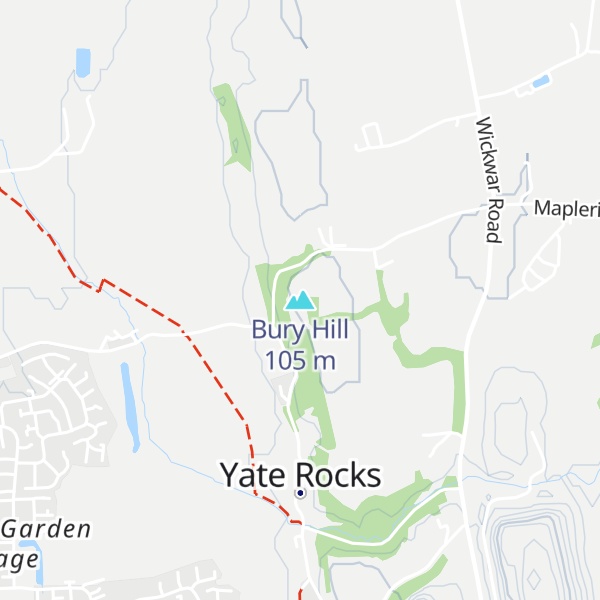 Map of Bury Hill