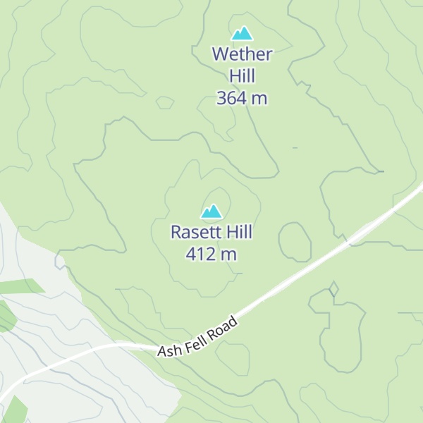 Map of Rasett Hill