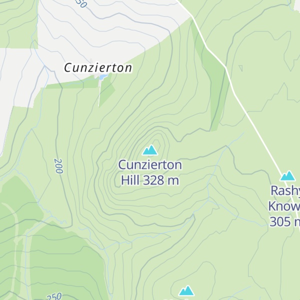 Map of Cunzierton Hill