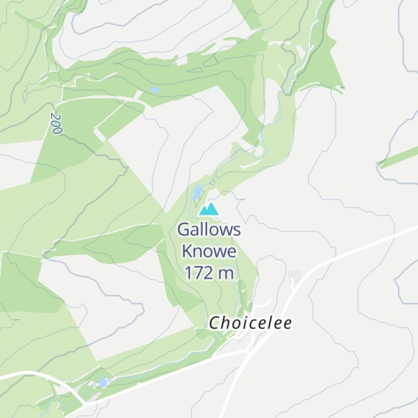 Map of Gallows Knowe
