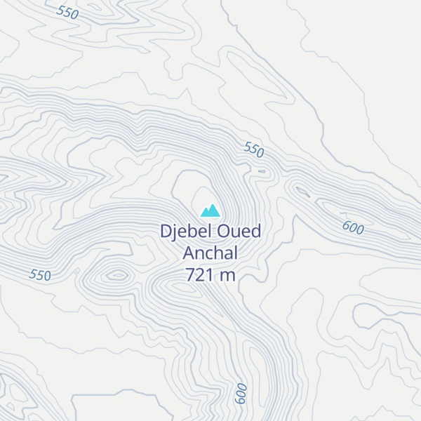 Map of Djebel Oued Anchal