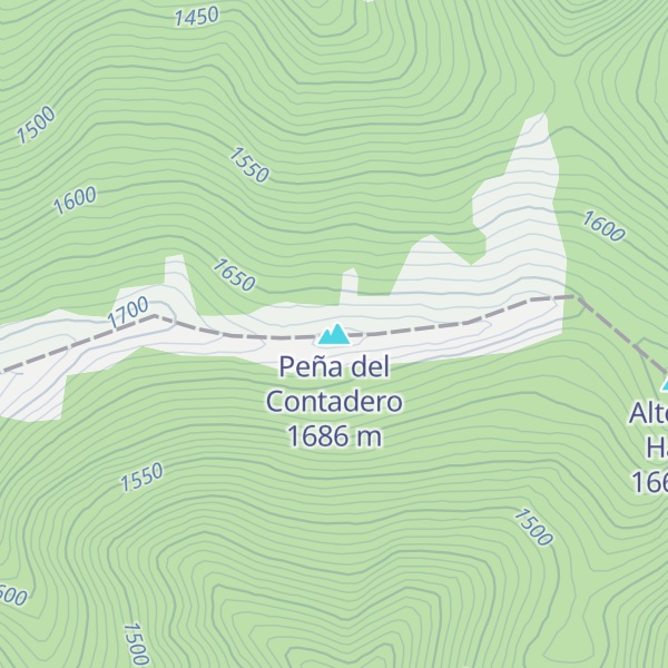 Map of Peña del Contadero