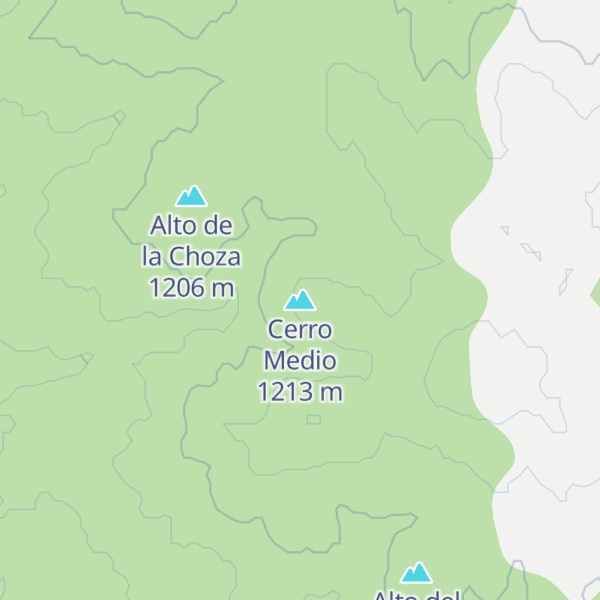 Map of Cerro Medio