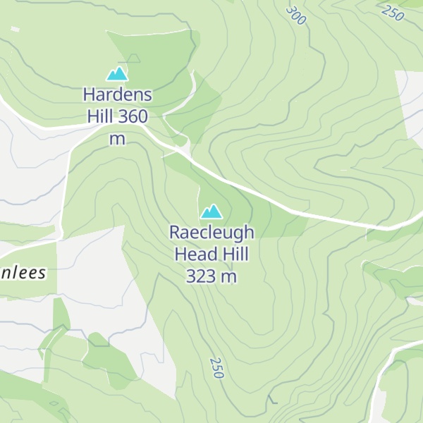 Map of Raecleugh Head Hill