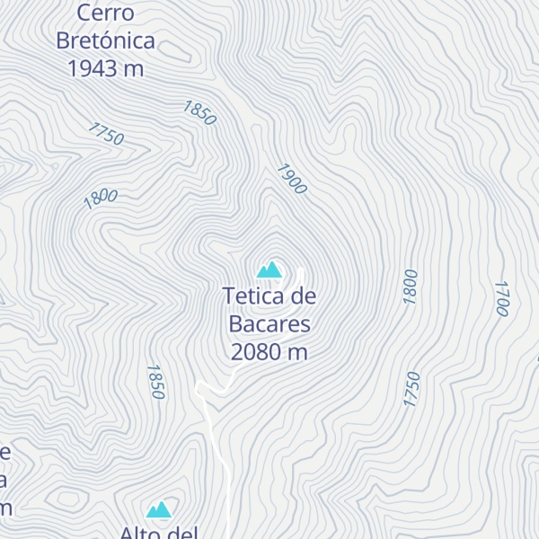 Map of Tetica de Bacares