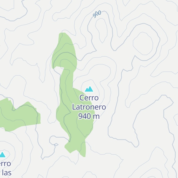 Map of Cerro Latronero