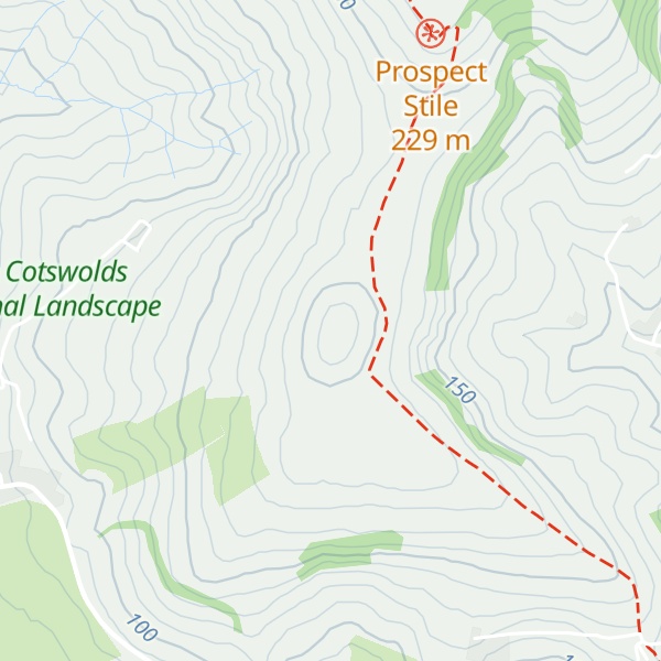 Map of Kelston Round Hill