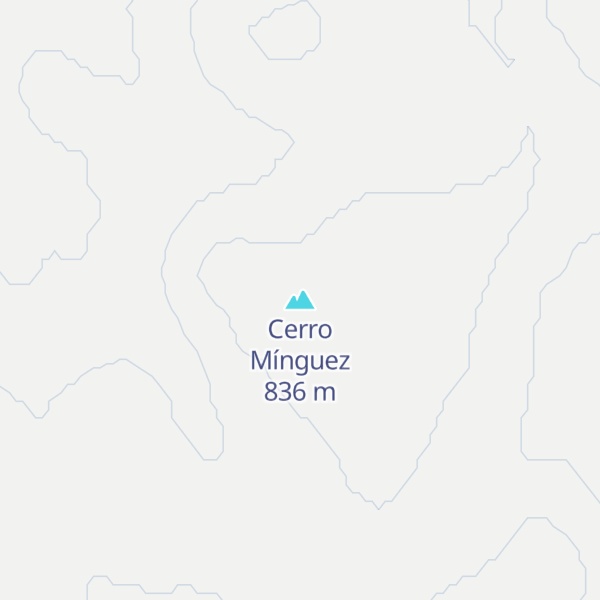 Map of Cerro Mínguez