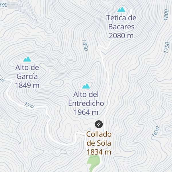 Map of Alto del Entredicho