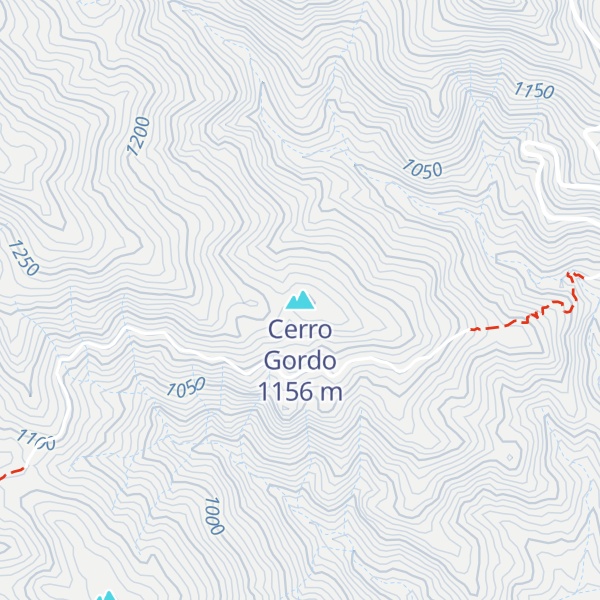 Map of Cerro Gordo