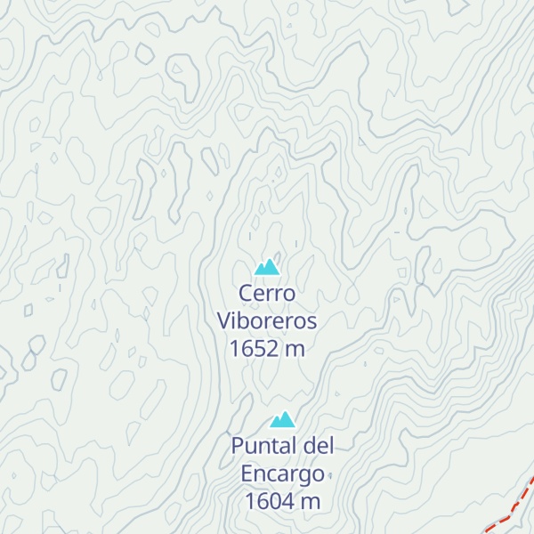 Map of Cerro Viboreros